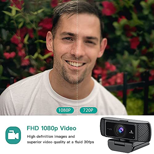 2021 AutoFocus 1080P Webcam with Microphone