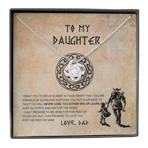 Father to Daughter Sterling Silver Necklace