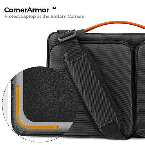 tomtoc 360 Protective Laptop Shoulder Bag for 13-inch MacBook Air 2018-2021 M1/A2337 A2179, MacBook Pro 13.3 2016-2021 M1/A2338 A2251, 12.3 Surface Pro 8/X/7+/7/6/5, Waterproof Notebook Case Sleeve