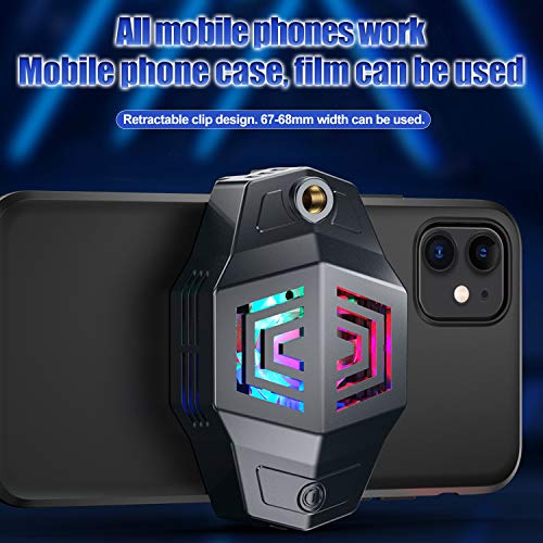 Ivy 2021 Smart Phone Cooler Fan with Semiconductor Refrigeration for Gaming and Vlogging