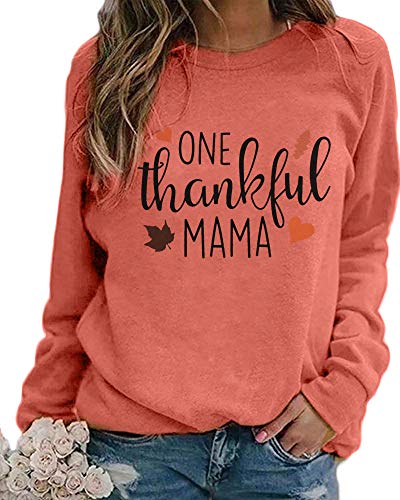 BANGELY Women's Thankful Mama Sweatshirt