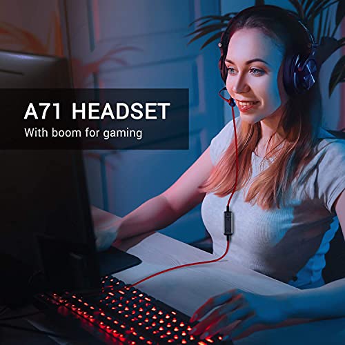 OneOdio A71 PC Headsets with Boom Mic for Business and Gaming