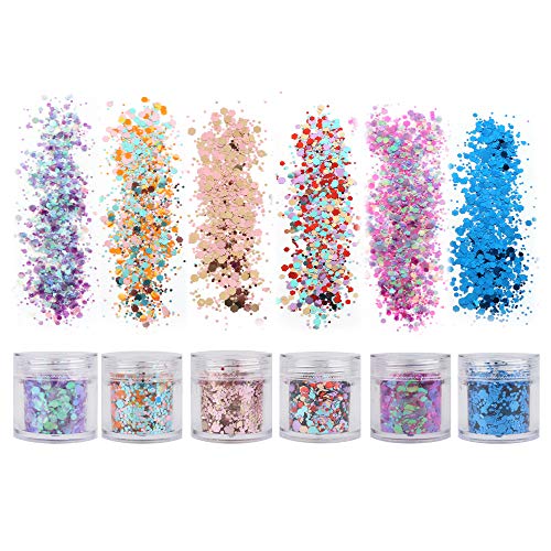 18 Boxes Holographic Cosmetic Festival Chunky Glitters