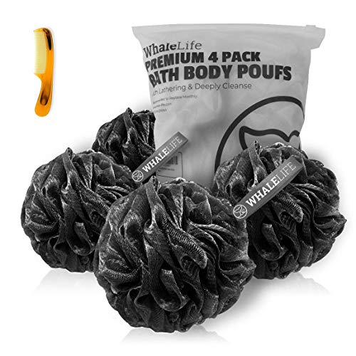 WhaleLife Shower Puff 4 Pack