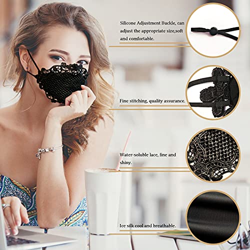 Masquerade Lace-Mask Scarf