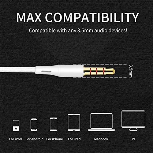 Wired Earbuds with Microphone and Bass