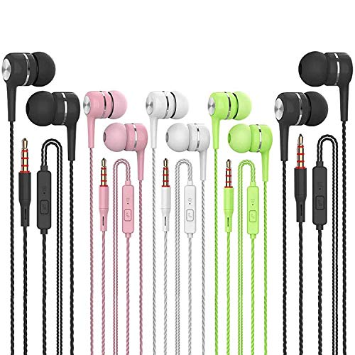 Wired Earbuds with Microphone and Bass