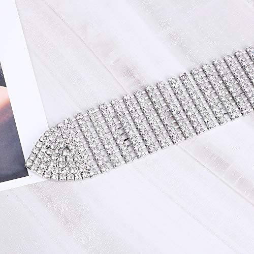 Sparkling Rhinestone Waist Belt for Women by WHIPPY