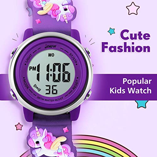 3D Cartoon Digital Waterproof Watch (Girls, Ages 3-12)