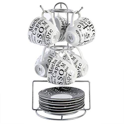 Gibson Home Expressions Espresso Saucer Set