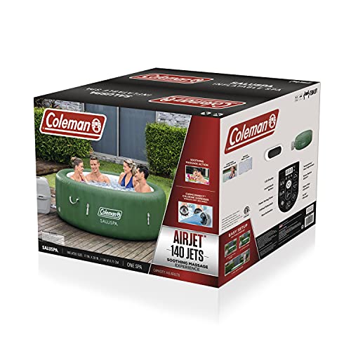 Coleman Inflatable Hot Tub with Heated Water System & Bubble Jets