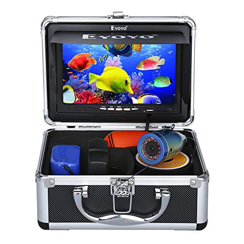 Eyoyo Portable Fish Finder 7'' LCD Monitor with Waterproof Camera and Infrared LED
