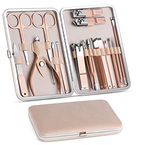 Vabogu Manicure Set, Pedicure Kit, Nail Clippers