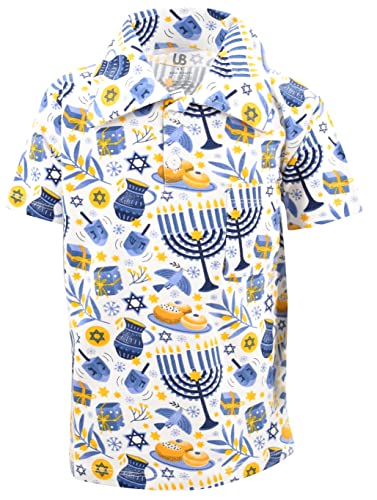 Unique Baby Boys Hanukkah Celebration Polo T Shirt