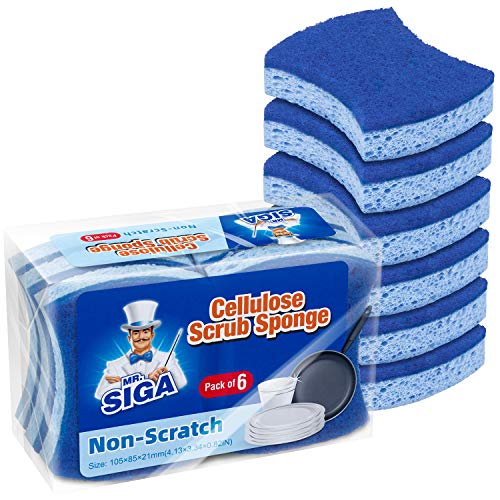 MR.SIGA Dual-Sided Dishwashing Sponge