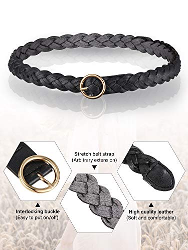 Women's Braided Leather Belt