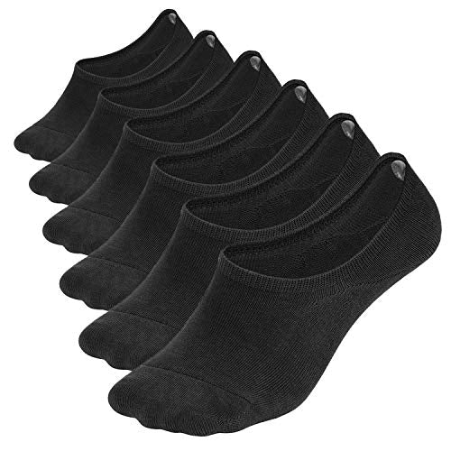 Men's No Show Socks (Size 9-12, 6 Packs)