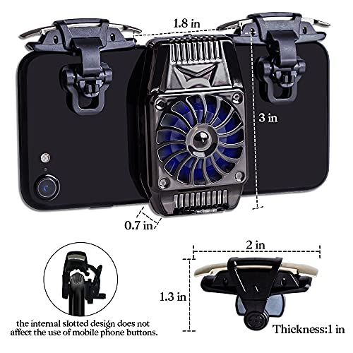 Cell Phone Cooler 10 in 1 Mobile Gaming Cooling Fan Kits