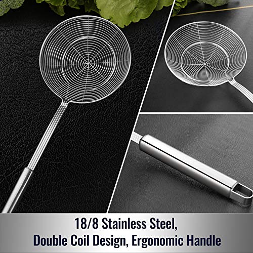 Solid Stainless Steel Spider Skimmer Ladle