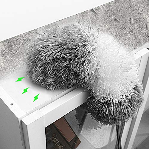 BOOMJOY Microfiber Duster with Extendable Pole 100 inches