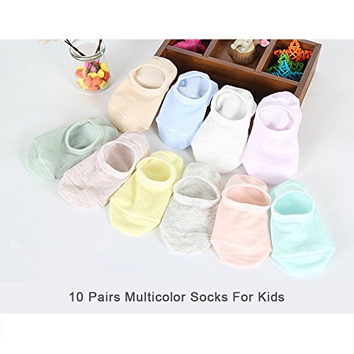 Colorful No-Show Socks for Kids