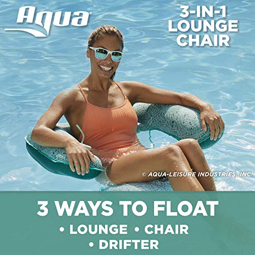 AQUA Mosaic Inflatable 3-in-1 Multi-purpose Pool float chair (Lounge, Drifter,Chair)