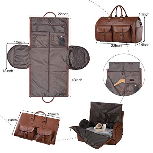 Waterproof Garment Bag with Shoe Compartment