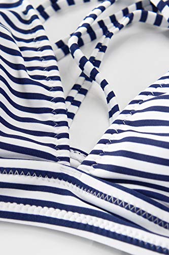 Stripe Printing Bikini Set