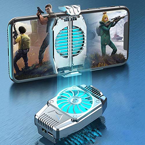 Mobile Phone Cooler with LED Light for Gaming and Videos
