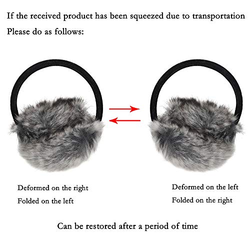 Faux Fur Ear Warmers for Women and Girls