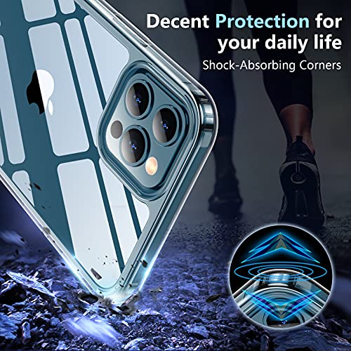 Temdan Clear Shockproof Case for iPhone 12/12 Pro