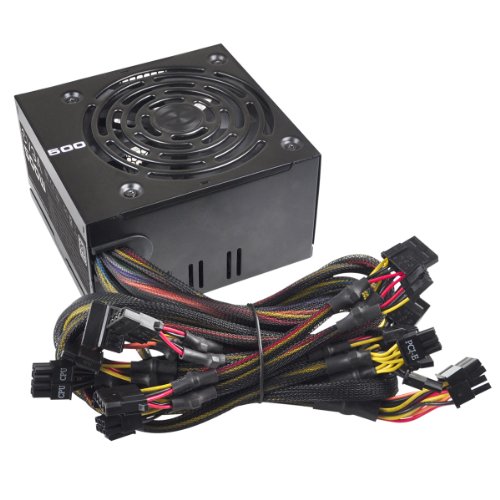 EVGA 500 W1, 80+ WHITE 500W Power Supply( 100-W1-0500-KR)