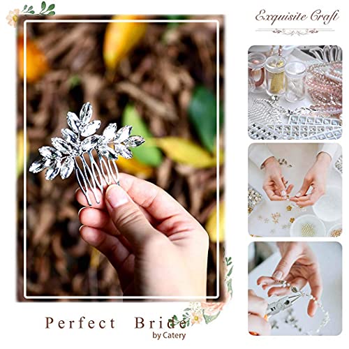 Catery Crystal Bride Wedding Hair Comb Accessories