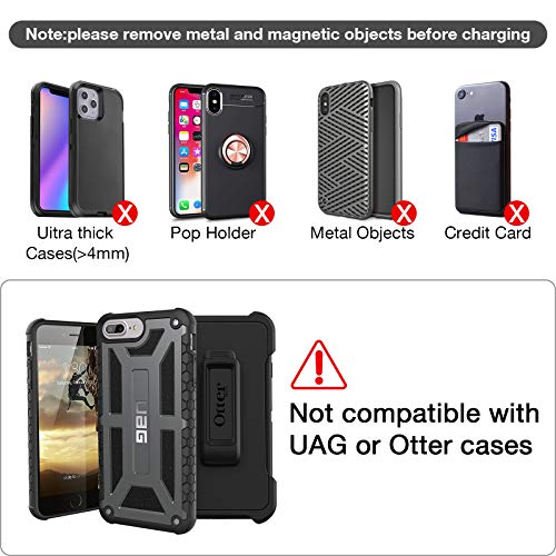 CTYBB Wireless Car Charger with Auto-Clamping Air Vent Mount and QC3.0 Charger, 10W Fast Charging for Samsung and iPhone