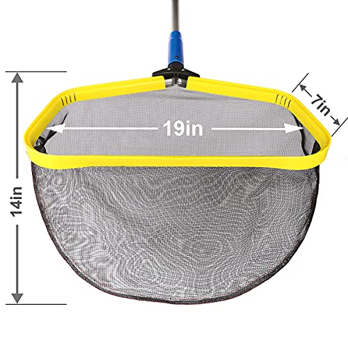 Pool Skimmer Net with Detachable Aluminum Frame and Deep Bag