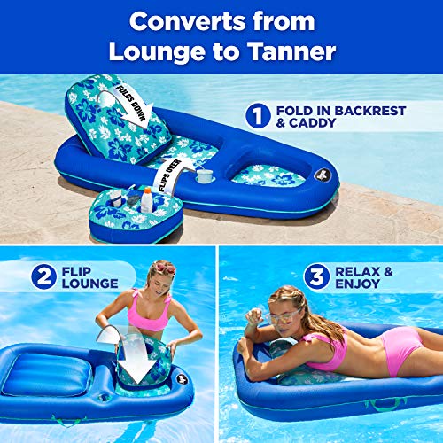 Aqua Campania 2-in-1 Pool Lounger with Caddy