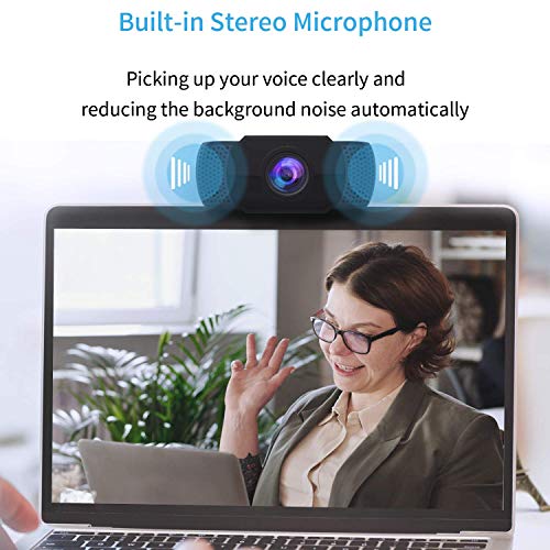 1080P Webcam with Microphone, Wansview USB 2.0 Computer Web Camera