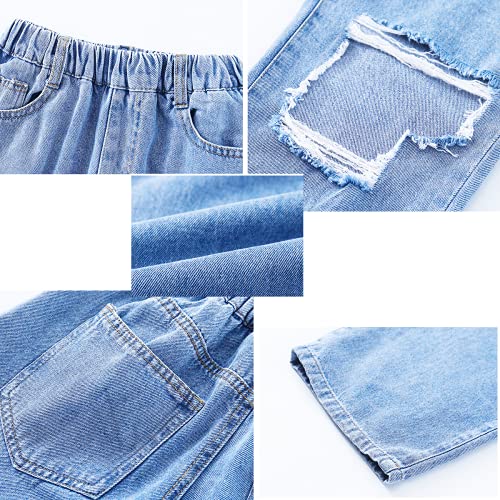 Ripped Denim Pants for Girls