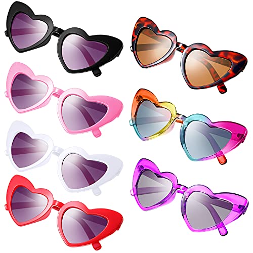 Heart Shaped Sunglasses for Kids (7 Pairs)