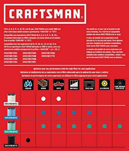 Craftsman Heavy-Duty Wet/Dry Vac, 16 Gallon, 6.5 Peak HP