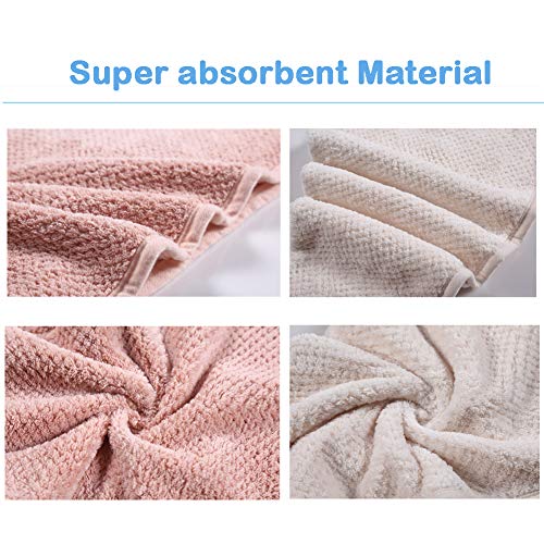 2 Pack Hair Towel Wrap with Button
