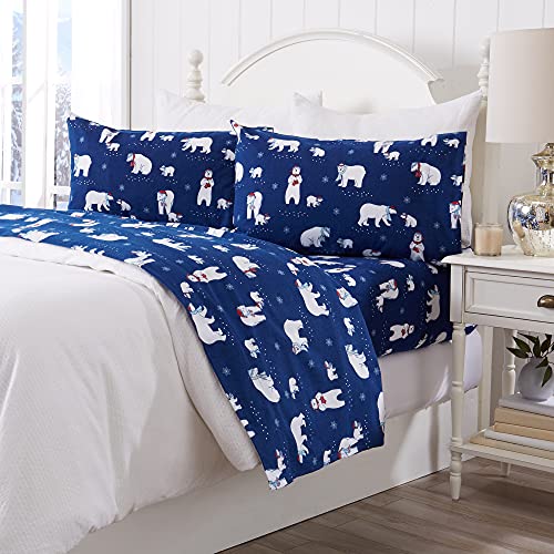 Great Bay Home King Flannel Sheet Set