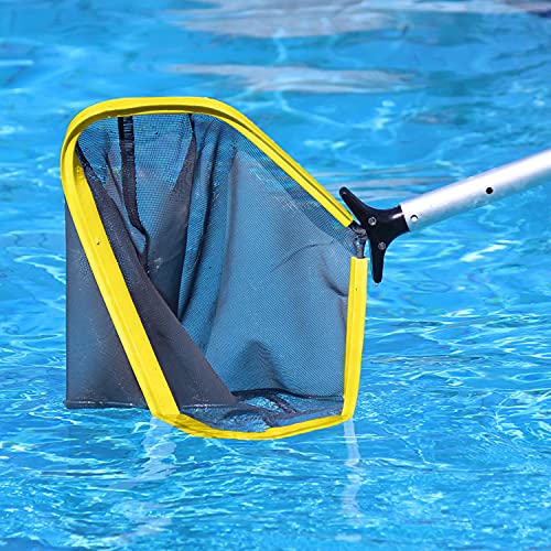 Pool Skimmer Net with Detachable Aluminum Frame and Deep Bag