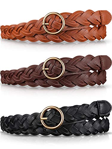 Women's Braided Leather Belt