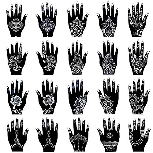 XMASIR Henna Tattoo Stencil Set - 30 Sheets