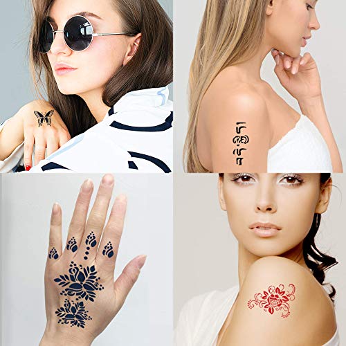 Henna Tattoo Stencils 138 PCS
