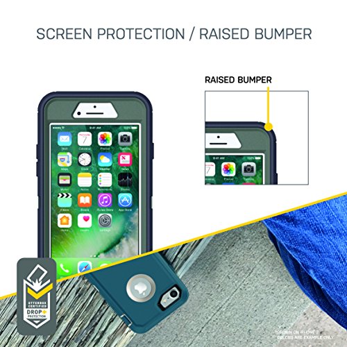 OTTERBOX DEFENDER SERIES Case for iPhone SE (2nd Gen - 2020) & iPhone 8/7 (NOT PLUS) - Frustration FRĒe Packaging - BLACK