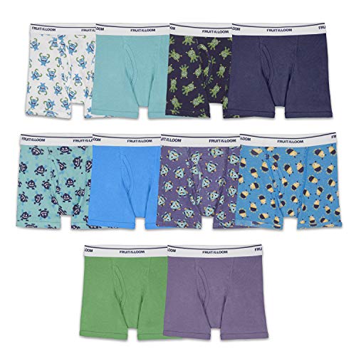 FOTL Toddler Boxer Briefs, Assorted, 10 Pack, 4-5T