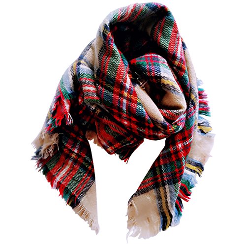 Jastore Stylish Grid Blanket Scarf for Kids
