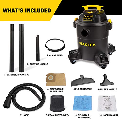 Stanley 6 Gallon Wet/Dry Vacuum